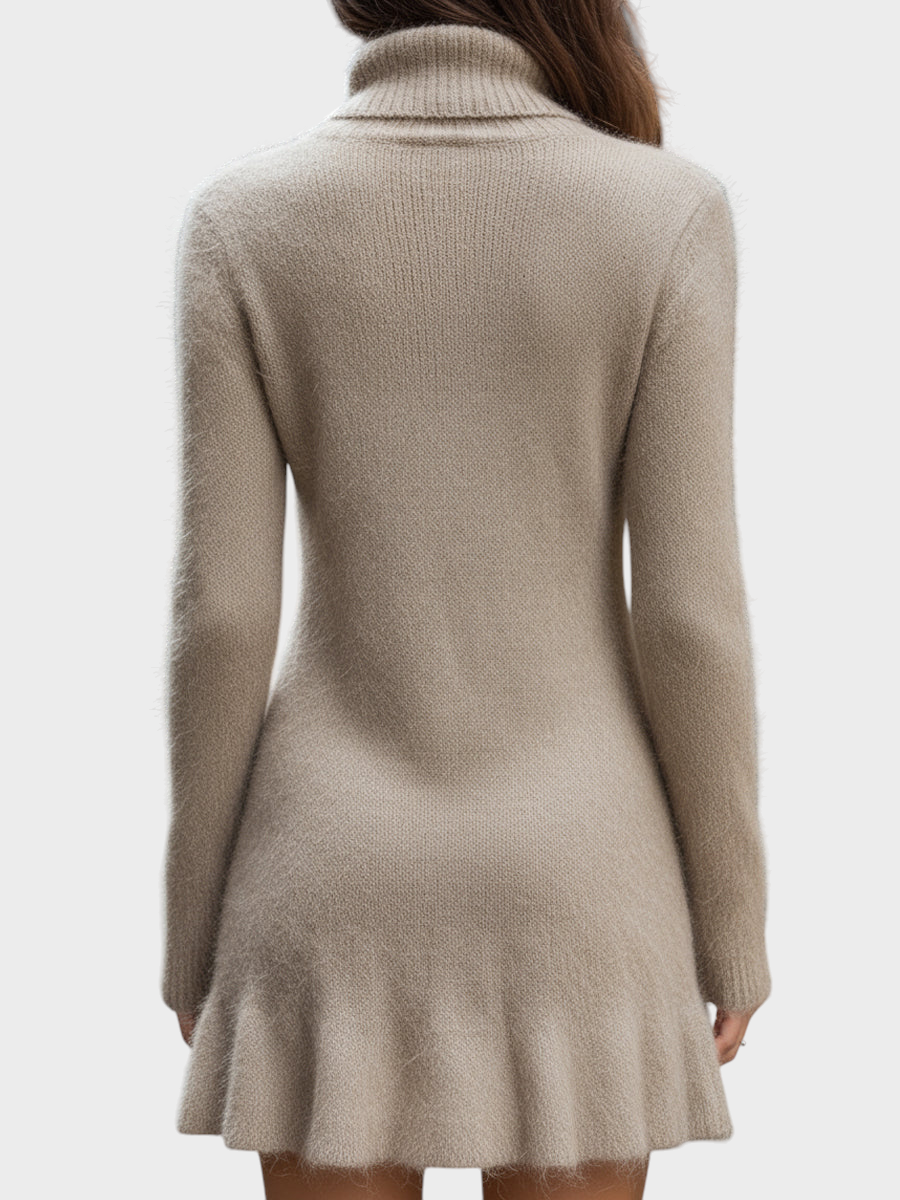 Adeline | Fantastique mini-robe en tricot avec des tongs