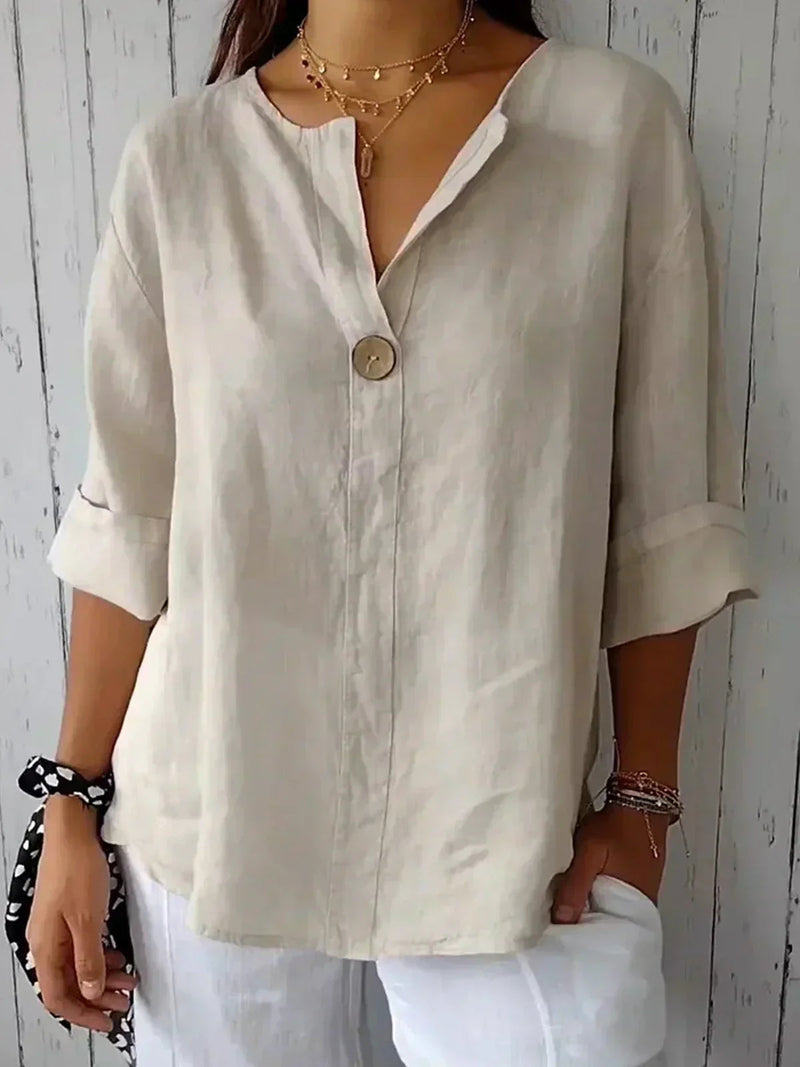 Marae - Blouse décontractée à col en V