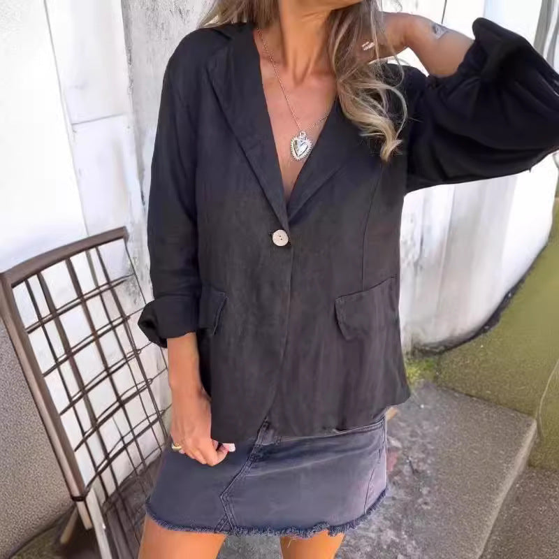 Seychelle - Blazer léger en coton et lin