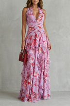Belladina | Robe longue à col licou