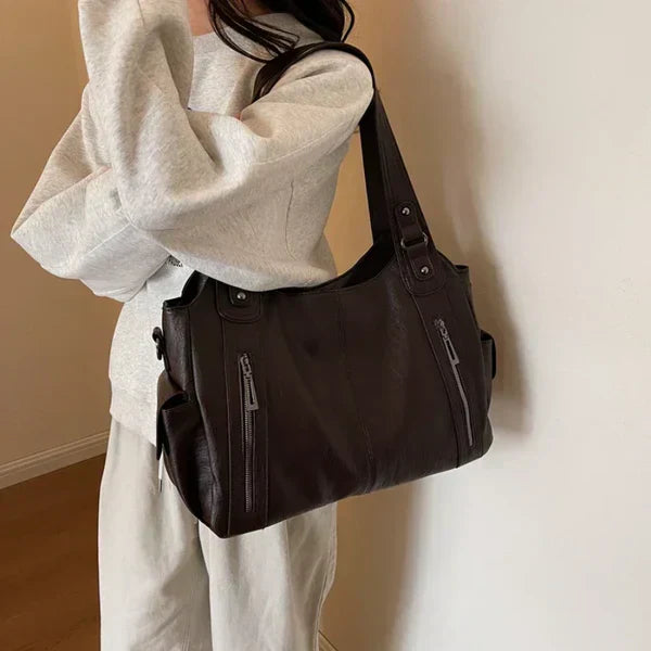 NOEMIE™ - Sac cabas classique en cuir