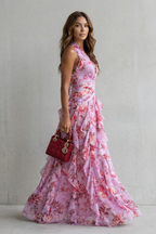 Belladina | Robe longue à col licou