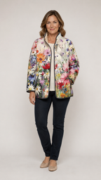 CARTER | Vintage Charming Floral Quilted Jacket
