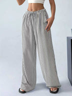 Emily™ | Striped Wide Leg Pants