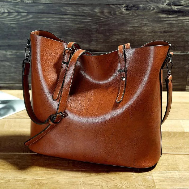 Nicole - Sac bandoulière vintage en cuir