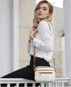 Julia – Refined Leather Shoulder Bag with Compartments