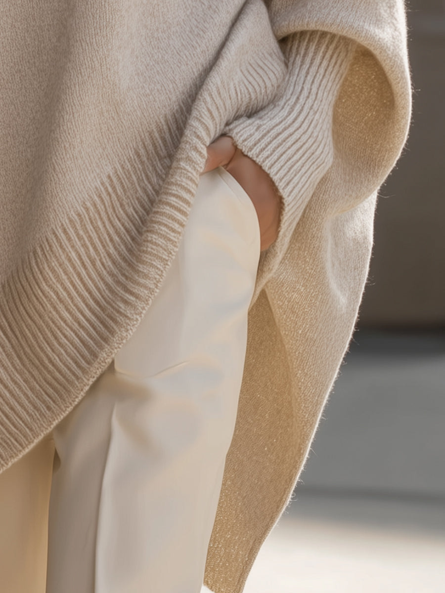 Selinara - Poncho pull oversize