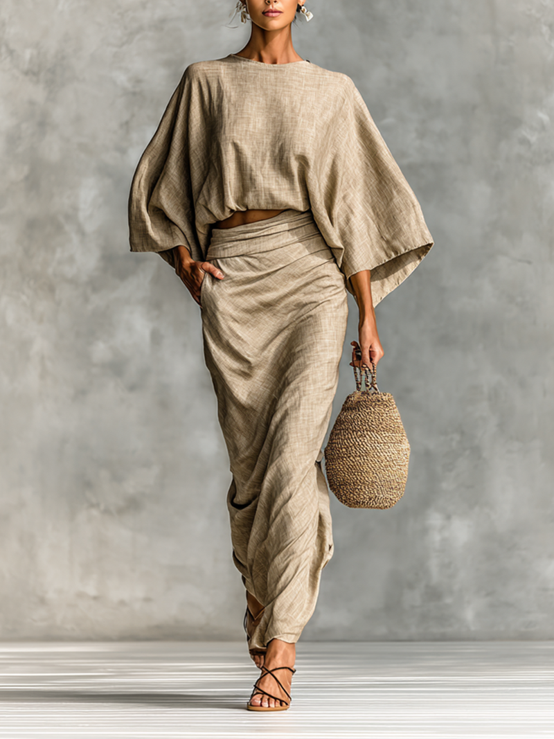 Paula | Long Sleeve Skirt Set