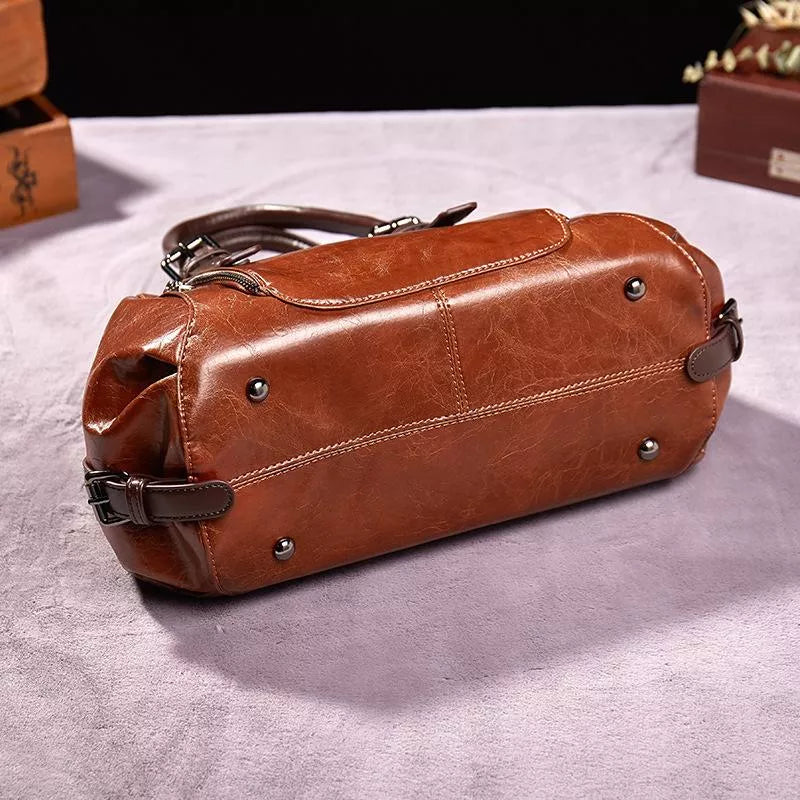 Silke - Sac en cuir tanné végétal de luxe