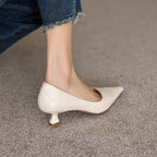 Verrine Leather Low Pumps