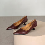 Verrine Leather Low Pumps