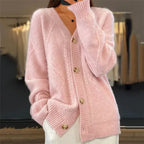Lena Women's Cardigan – Soft Buttoned Cardigan with Elegant Long Sleeves