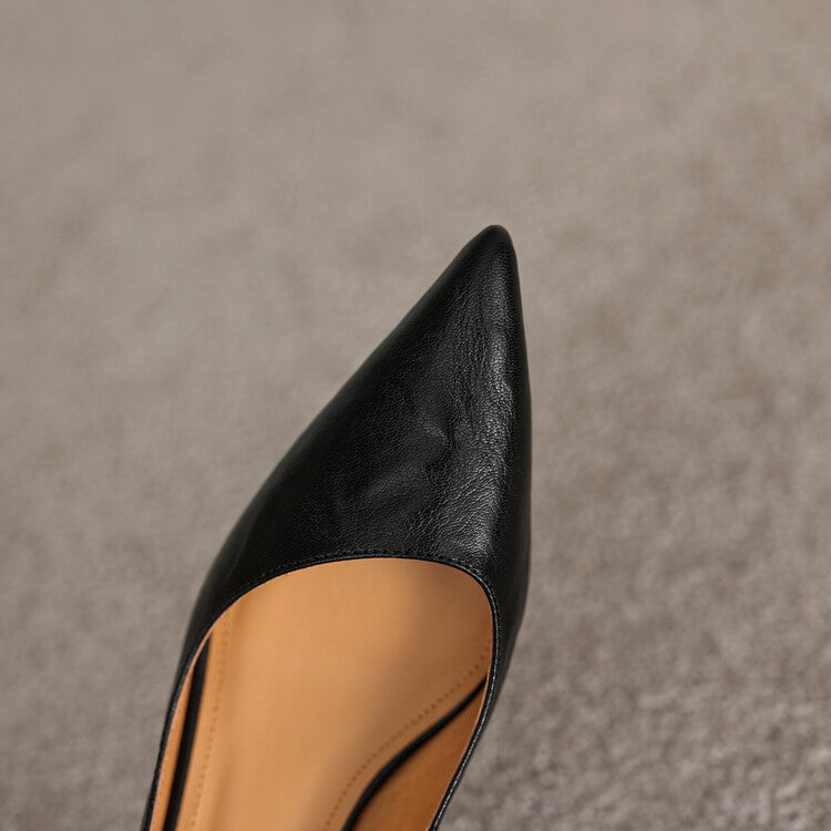 Verrine Leather Low Pumps