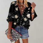 Marae - Blouse d'été fleurie pour femme