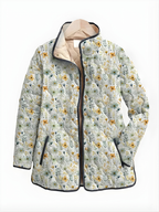 HATTIE | Enchanting Floral Print Quilted Jacket