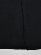 Loravel | Robe longue fendue en satin noir