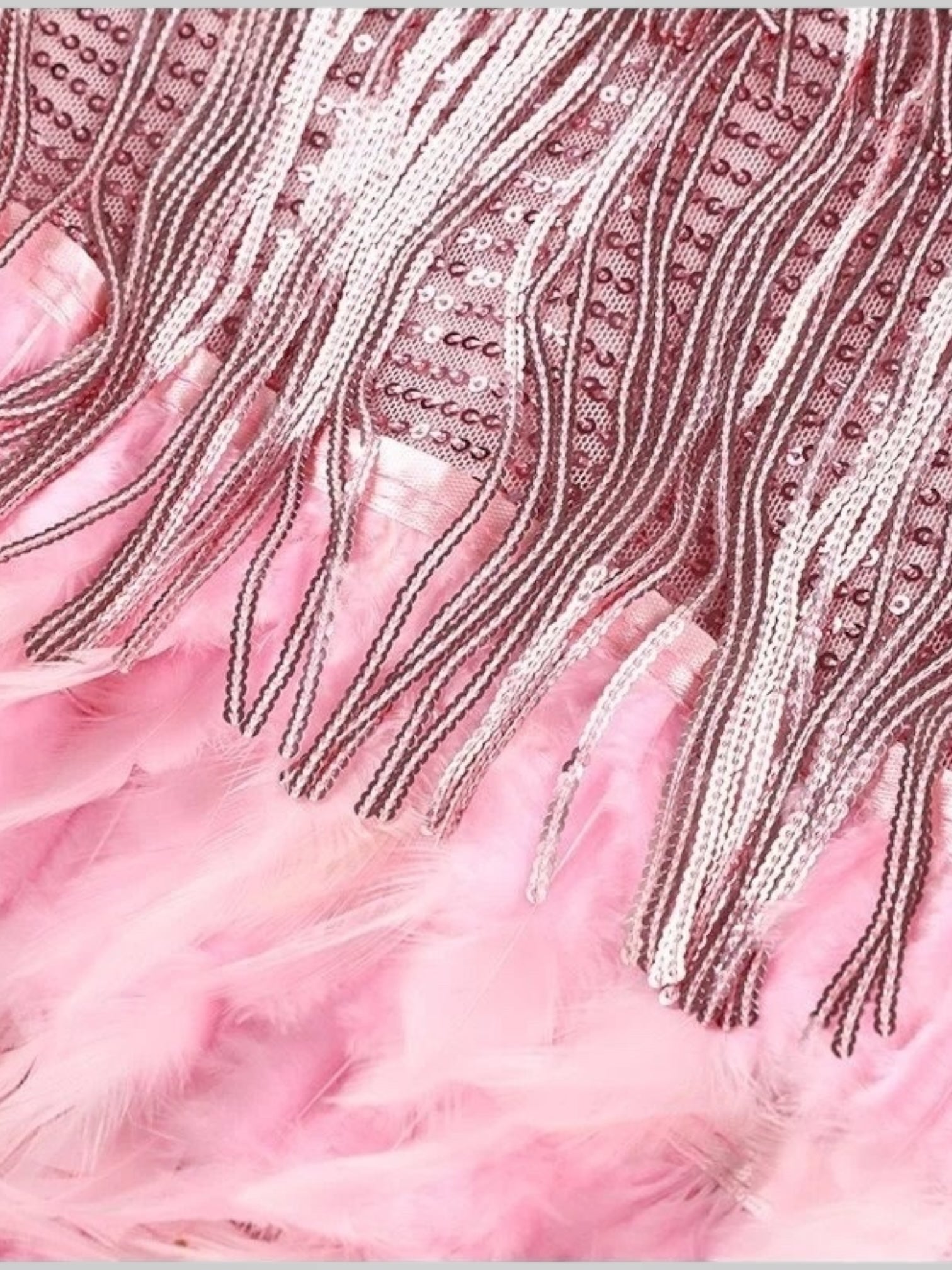 Matilda | Mini-robe à plumes