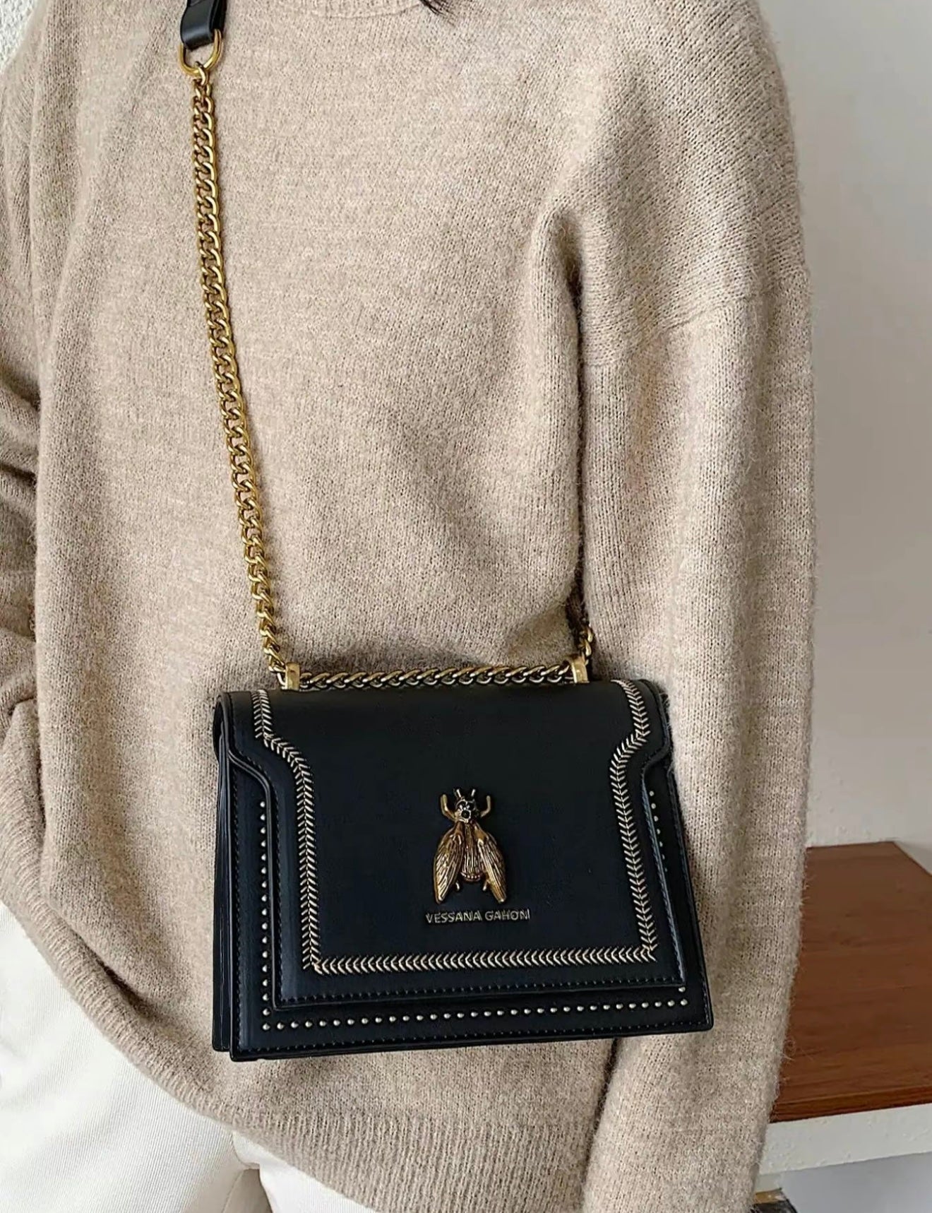 SIMONE™ - Sac à bandoulière de luxe intemporel