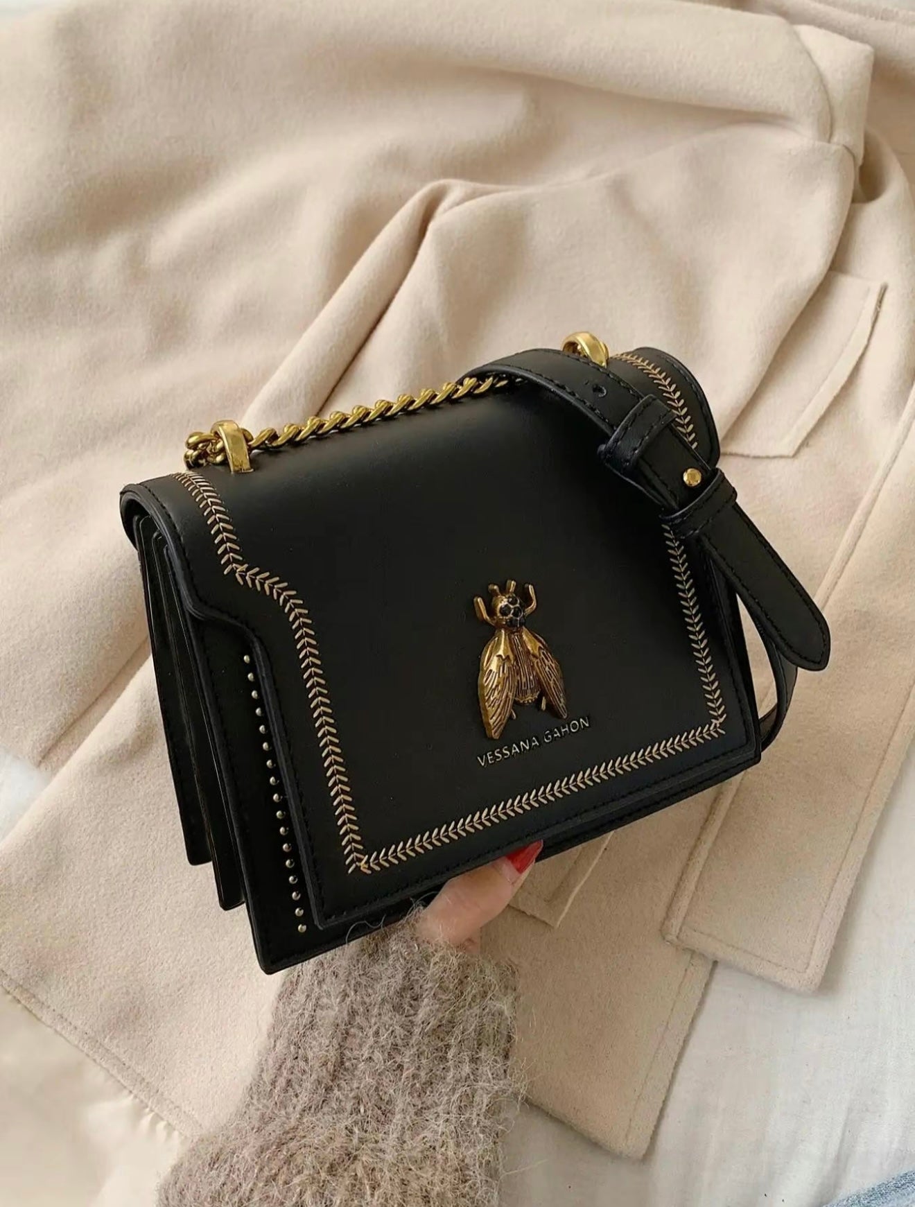 SIMONE™ - Sac à bandoulière de luxe intemporel
