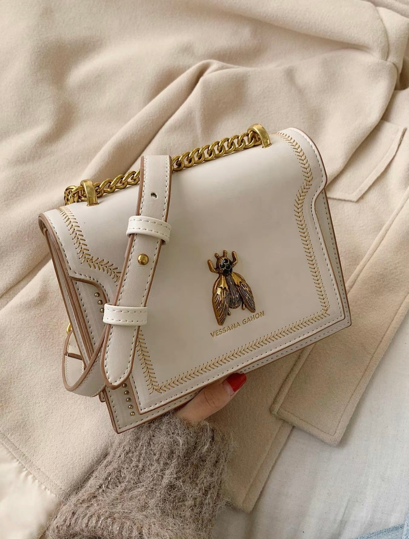 SIMONE™ - Sac à bandoulière de luxe intemporel