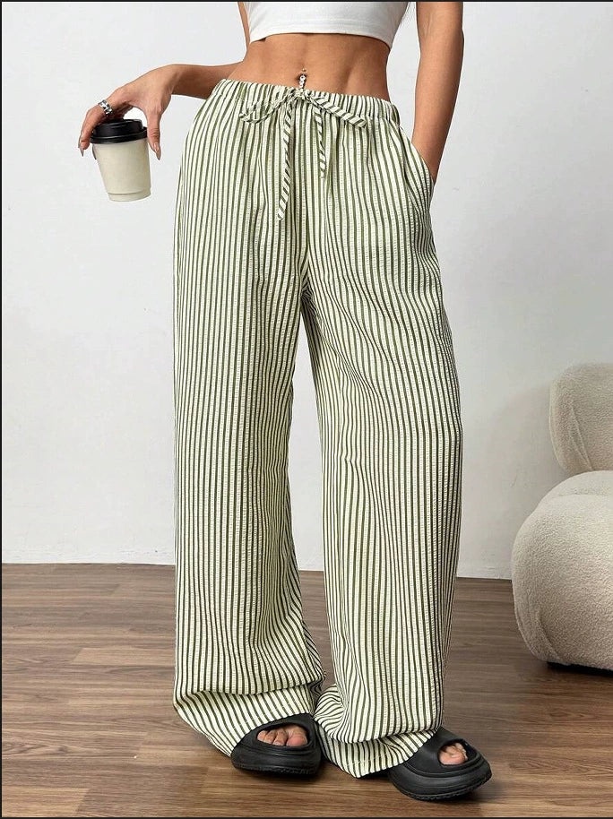 Emily™ | Striped Wide Leg Pants