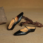 Orella Genuine Leather Mules