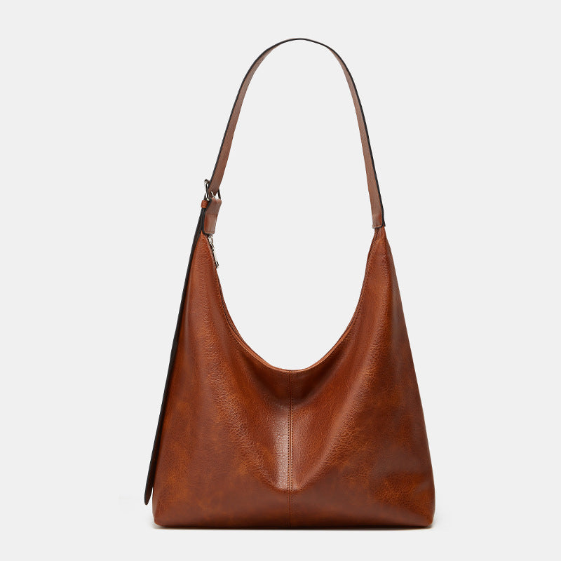 LYRA™ - Sac bandoulière décontracté de grande taille de couleur unie
