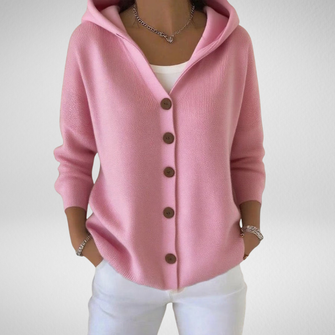 Alsira - Cardigan à capuche doux au toucher