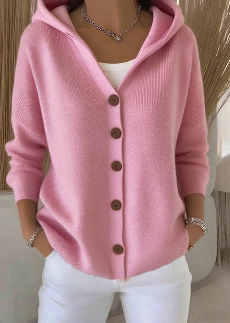 Alsira - Cardigan à capuche doux au toucher