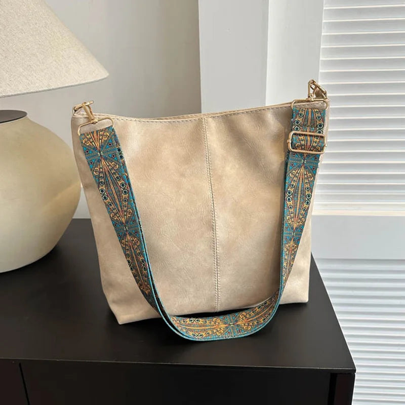 Chelsey - Sac bandoulière en cuir vintage