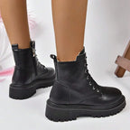 CHICPLUSH | Bottines lacées douillettes pour femme