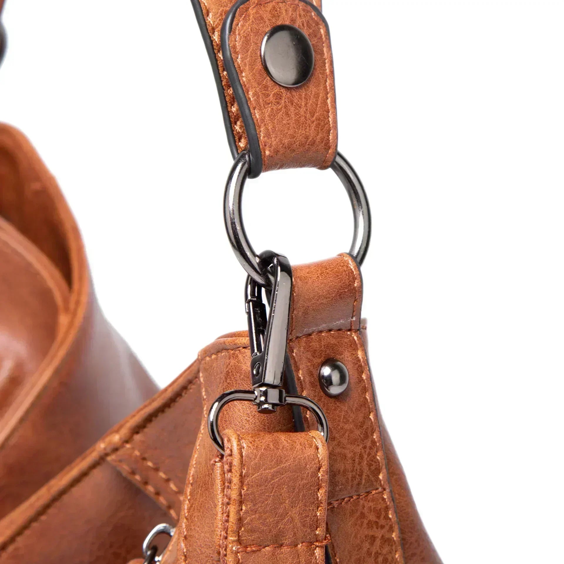 Priscilla - Sac vintage en cuir végane