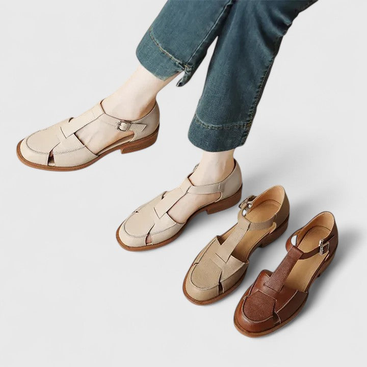MARA – SANDALES VINTAGE À BRIDE EN T