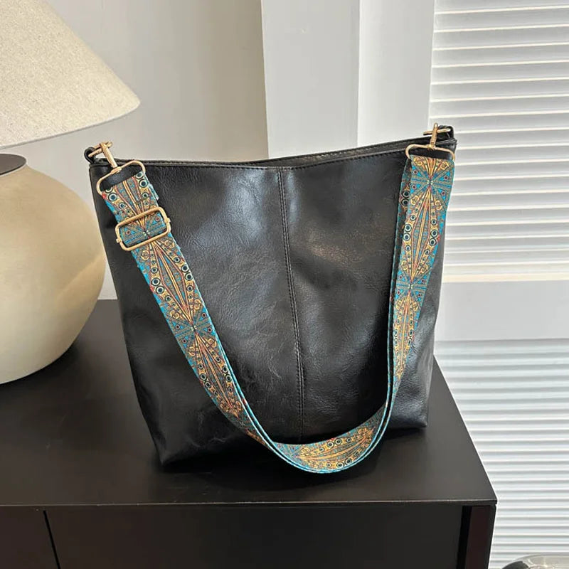 Chelsey - Sac bandoulière en cuir vintage
