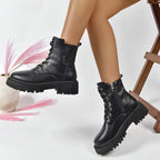 CHICPLUSH | Bottines lacées douillettes pour femme