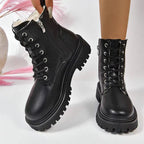 CHICPLUSH | Bottines lacées douillettes pour femme