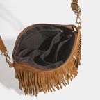 Maegan | Sac bandoulière à franges en daim