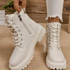 CHICPLUSH | Bottines lacées douillettes pour femme