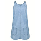 Saylor Relaxed Denim-Look Dress