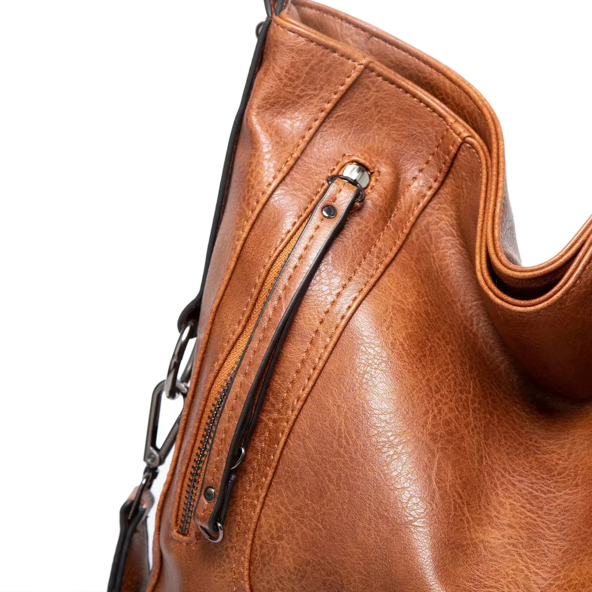 Priscilla - Sac vintage en cuir végane