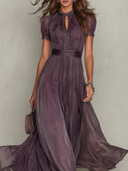 Ashley | Robe longue en mousseline vintage