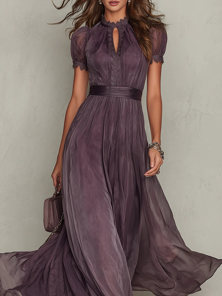 Ashley | Robe longue en mousseline vintage