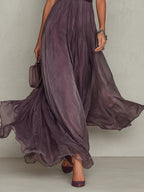 Ashley | Robe longue en mousseline vintage