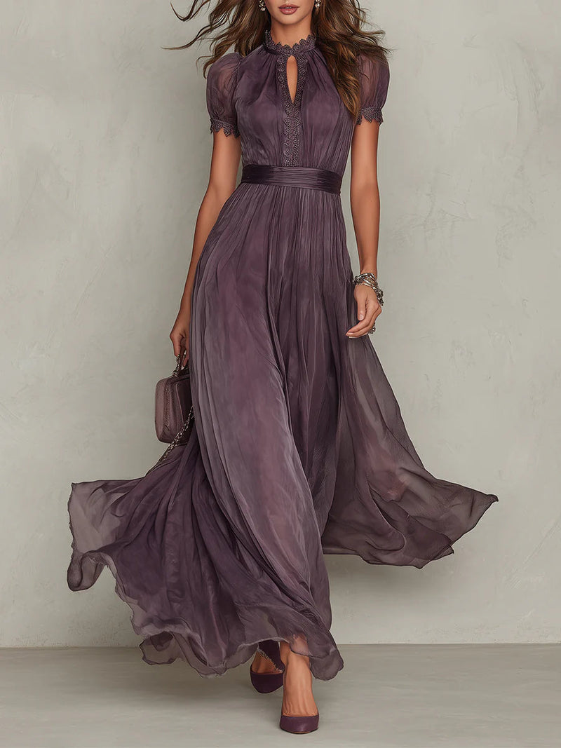Ashley | Robe longue en mousseline vintage