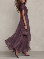 Ashley | Robe longue en mousseline vintage