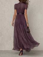 Ashley | Robe longue en mousseline vintage