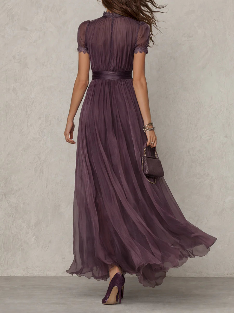 Ashley | Robe longue en mousseline vintage