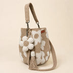 Lia - Handmade Crochet Floral Tote Bag