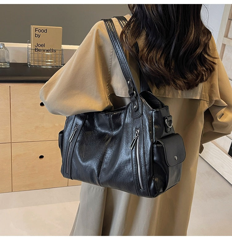 NOEMIE™ - Sac cabas classique en cuir
