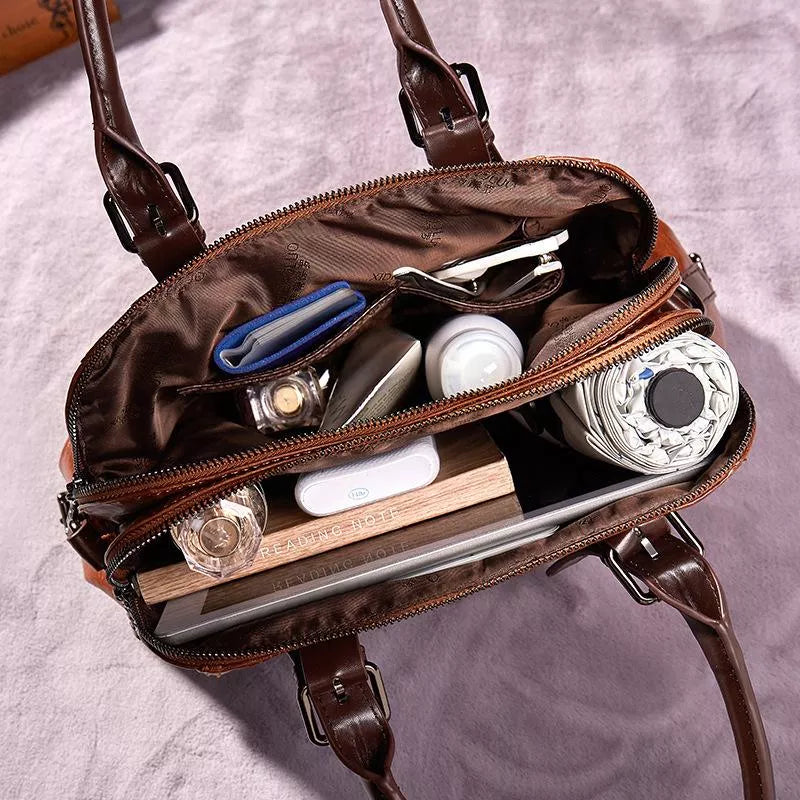 Silke - Sac en cuir tanné végétal de luxe